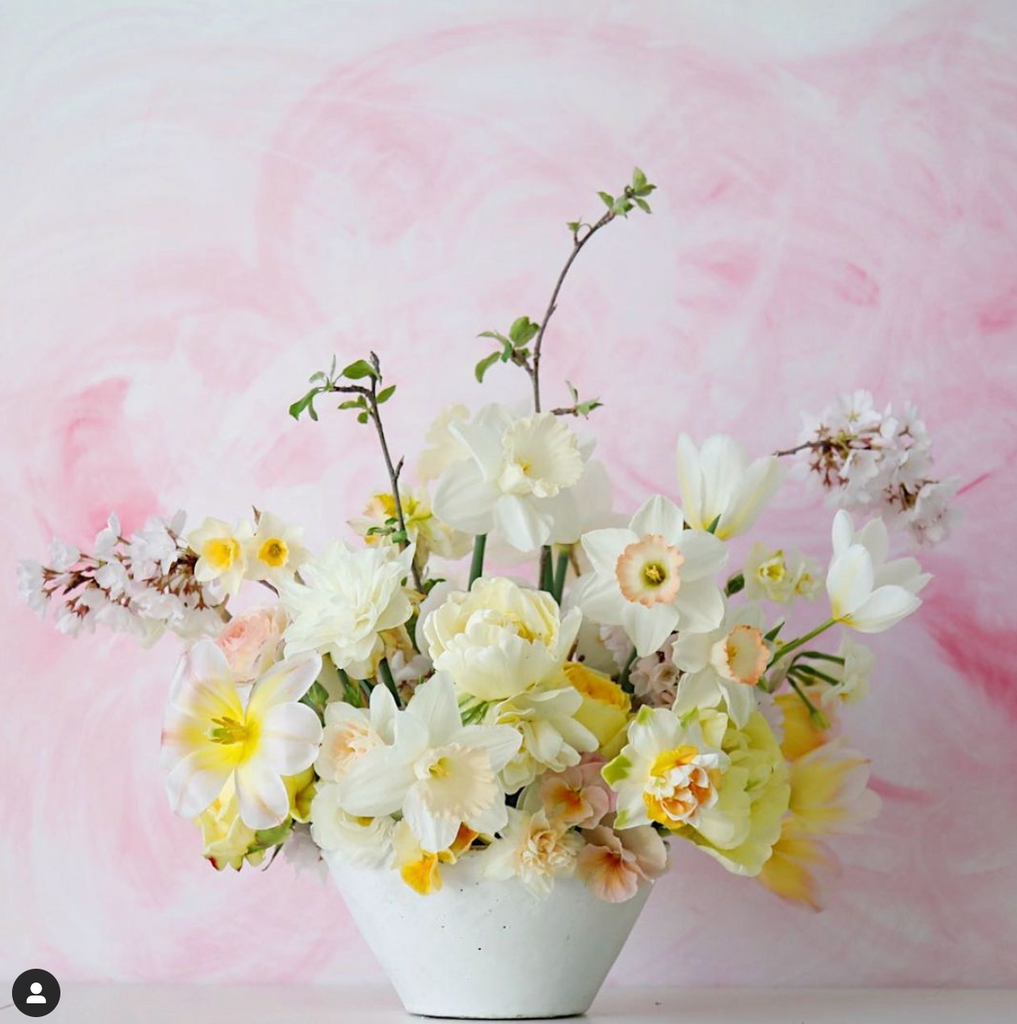 4/26/21 - May Day baskets, daffodils, pink and yellow love