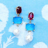 Contessina in Bright Pink and Aegean Blue