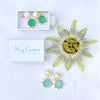 Venetia intaglio drops in lagoon blue