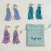 Mermaid tassels in soft hydrangea blue