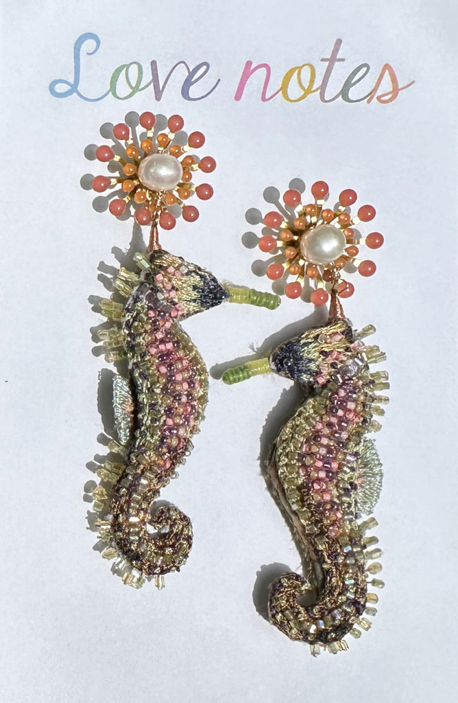 La Danse des Mers seahorse dangles