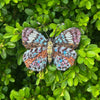 Purplewing butterfly brooch