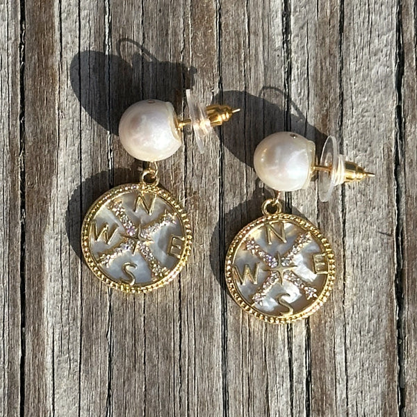 True North in mother of pearl