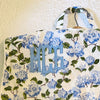 Monogrammed Hydrangea Garment Bag
