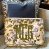 Monogrammed Hydrangea Cosmetic Bag - Large