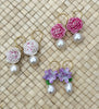 Peony pearl drops in white