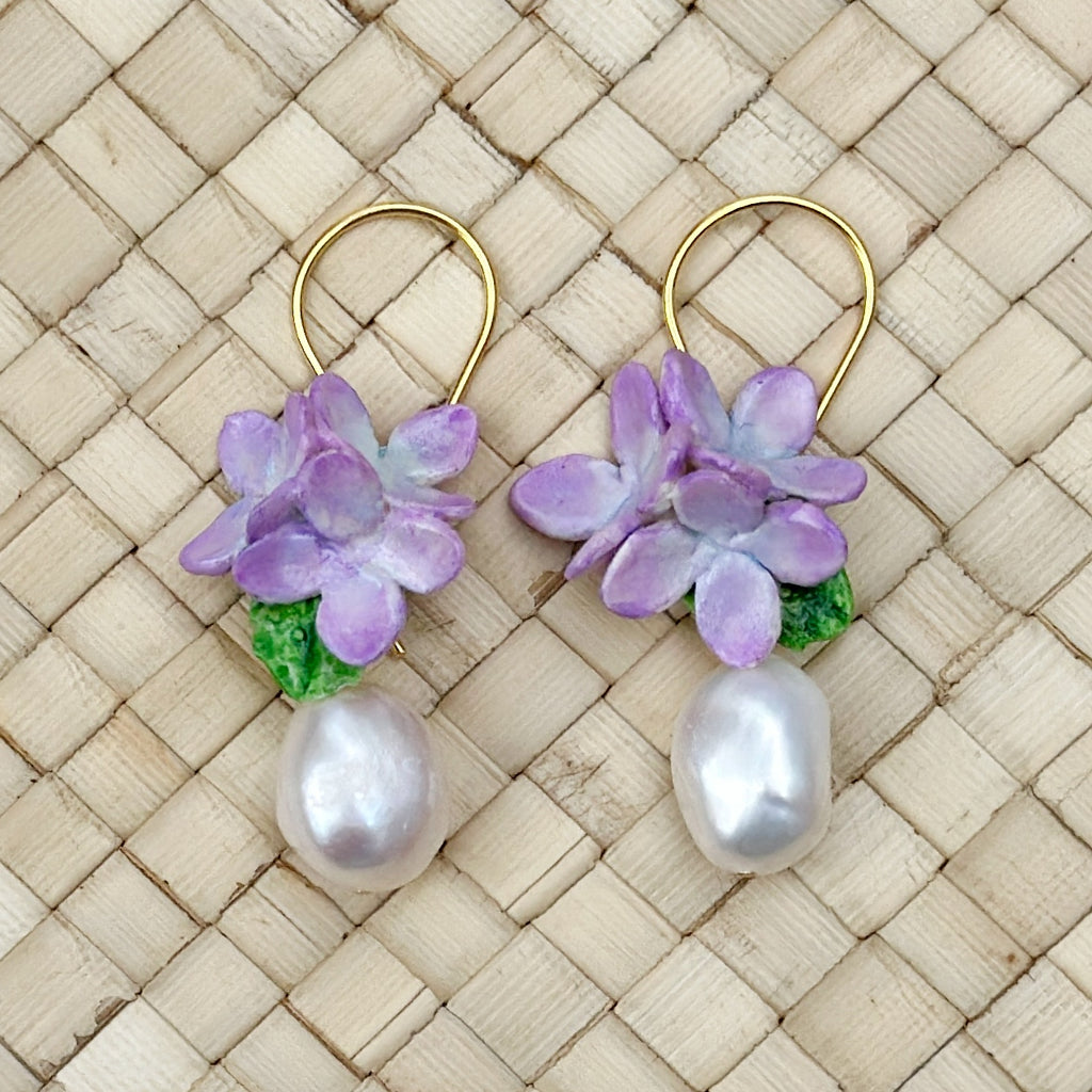 Lilac pearl drops