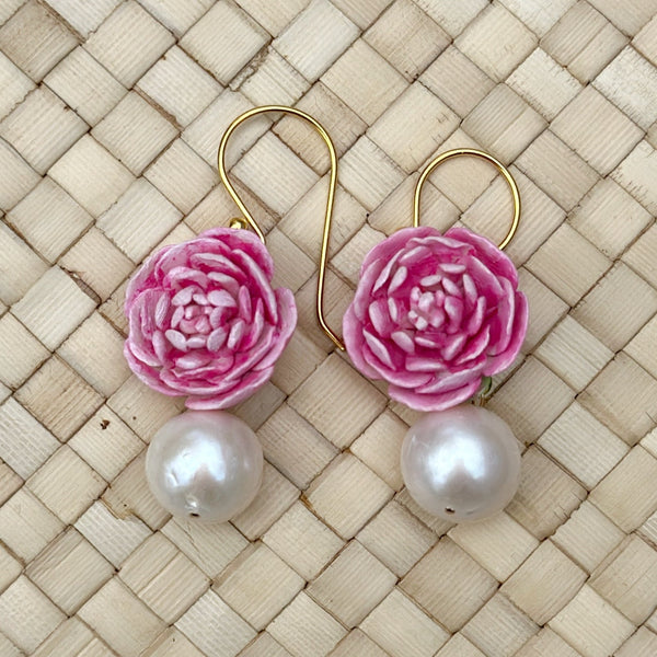 Peony pearl drops in pink