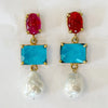 Contessina in Bright Pink and Aegean Blue