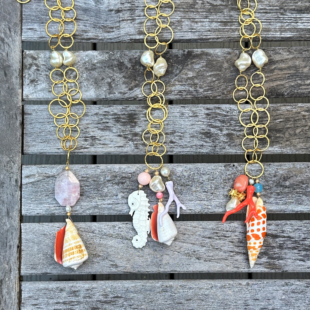 One of a Kind Long Chain Necklaces