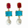 Contessina in Bright Pink and Aegean Blue
