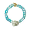 Jetties in in blue agate