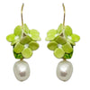 Hydrangea pearl drops in Limelight Green