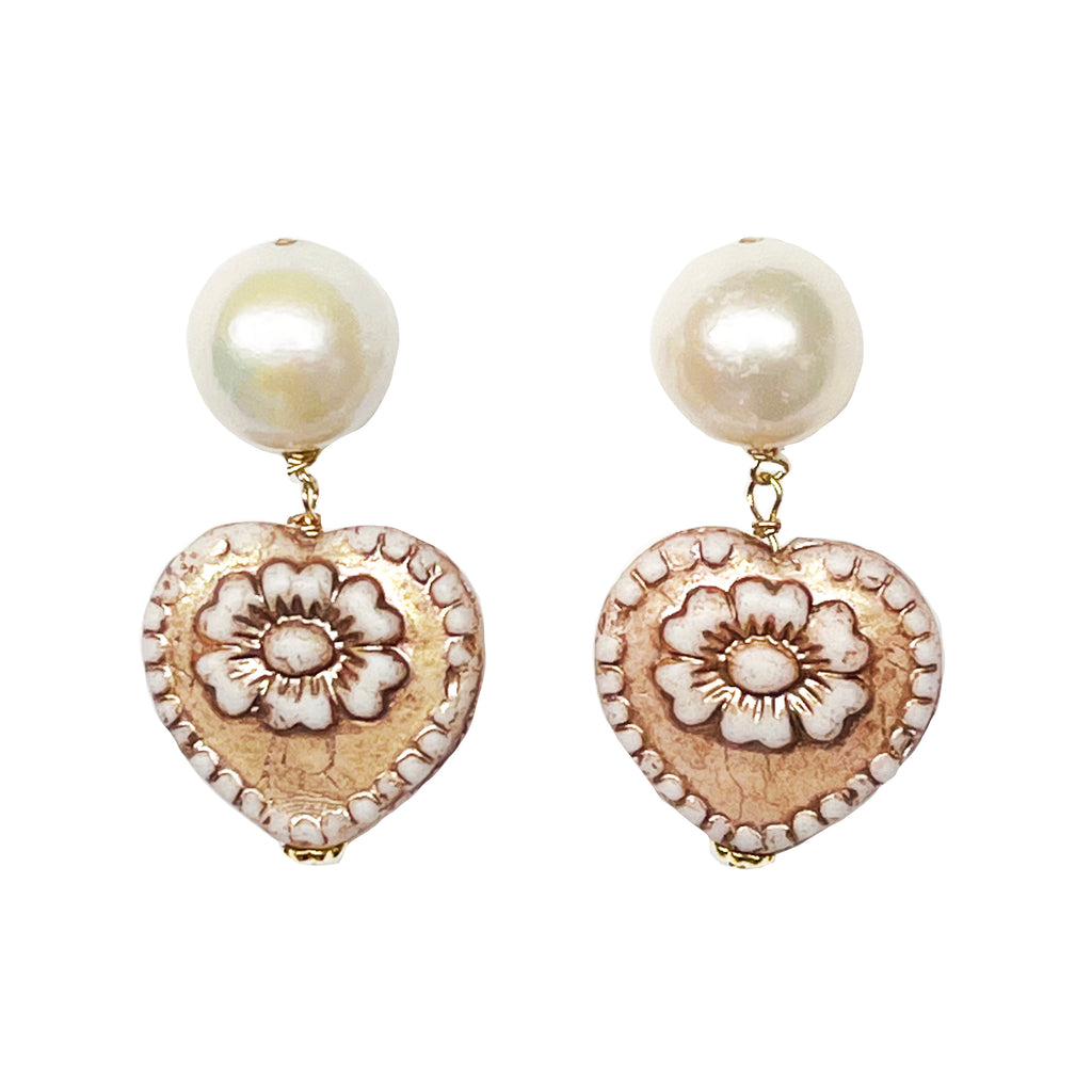 St. Valentine Pearl drops in pink champagne