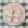 Hydrangea pearl drops in white