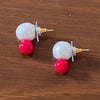Big Pearl, little apple red studs