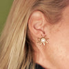 Starry pearl studs