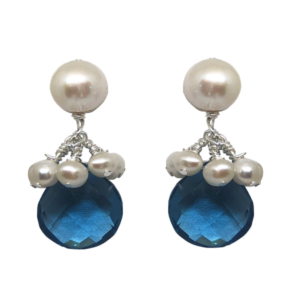Audrey drops in indigo