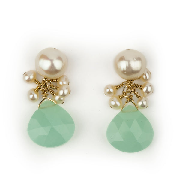 Audrey drops in seafoam