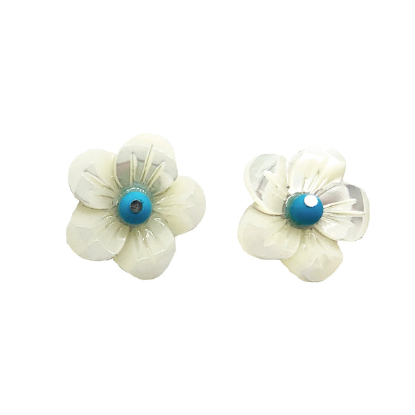 Blossom turquoise stud