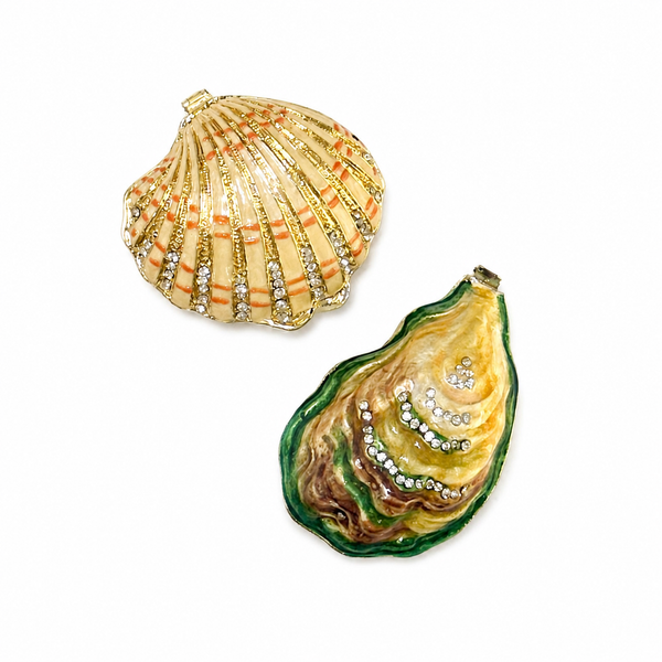 Shell Monogrammed Trinket Box