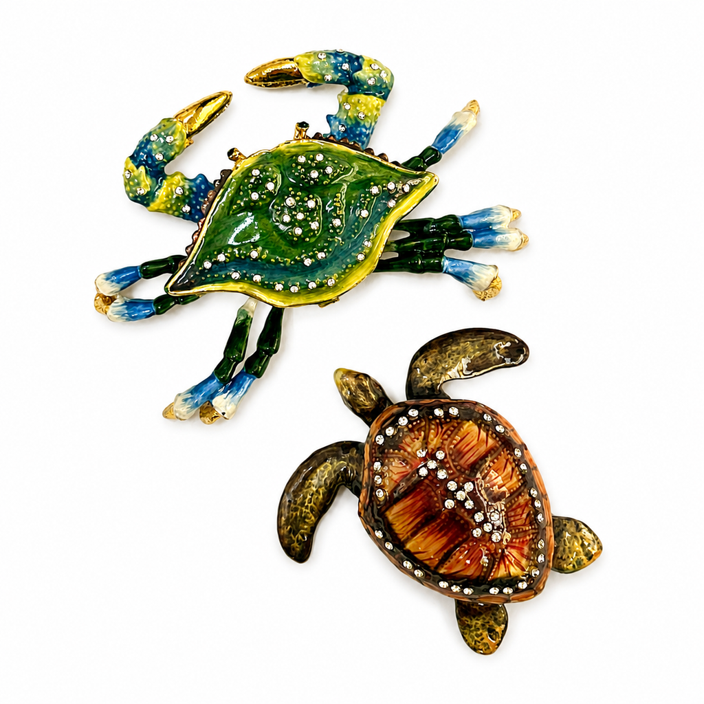 Little Swimmers Monogrammed Trinket Box