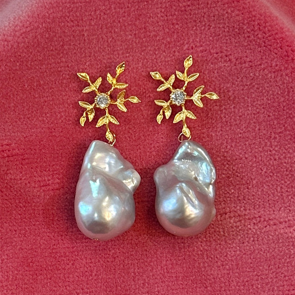 Mitford drops, grande dame grey