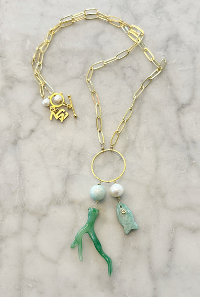 Mirabel chain in Sea Kelp – Meg Carter Designs