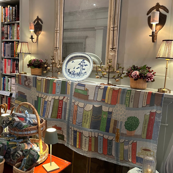 "Bookish" scarf - collab with Beacon Hill Books