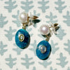 Louisa in deep ocean blue