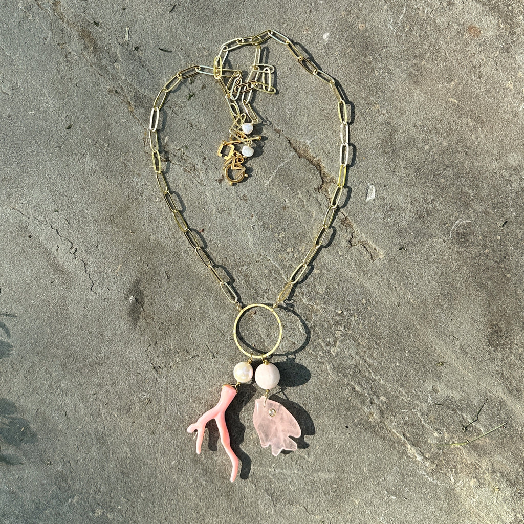 Mirabel chain in Shell Pink