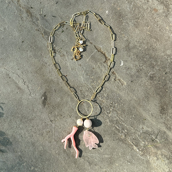 Mirabel chain in Shell Pink
