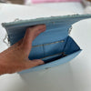 Parterre Clutch in Blue Mist:  Meg Carter Originals
