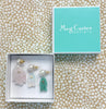 Les Poissons, ear bobs in rose quartz