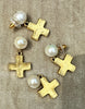 Greek Cross pearl drops