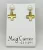 Greek Cross pearl drops