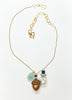 Polly's Acorn charm chain in forest / sky