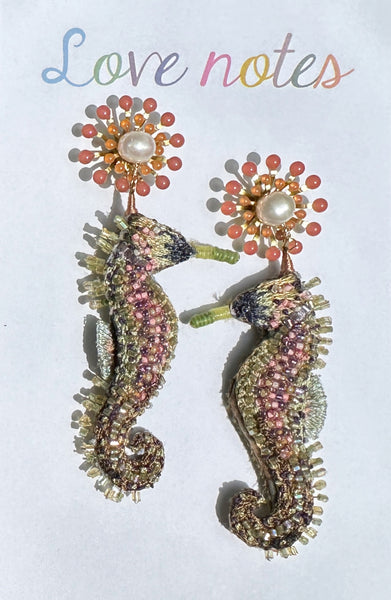 La Danse des Mers seahorse dangles