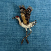 Whooping Crane brooch
