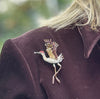Whooping Crane brooch