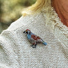 Quail brooch