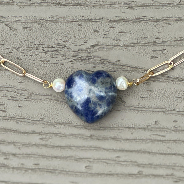 Lapis Heart necklace