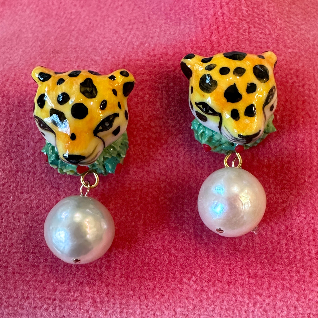 Cheetah wreath drops