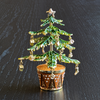 Monogrammed Christmas Tree Trinket Box