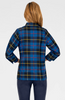 Blue Tartan top with french knots