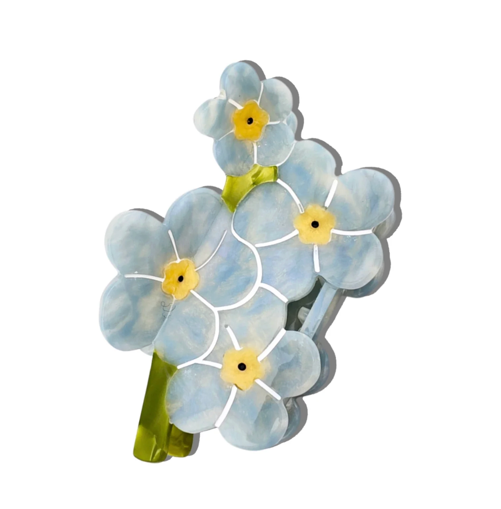 Little Drops of Beauty Hair Clips in Blue Hydrangea