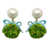Boxwood Holly ball drop in blue
