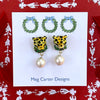 Cheetah wreath drops