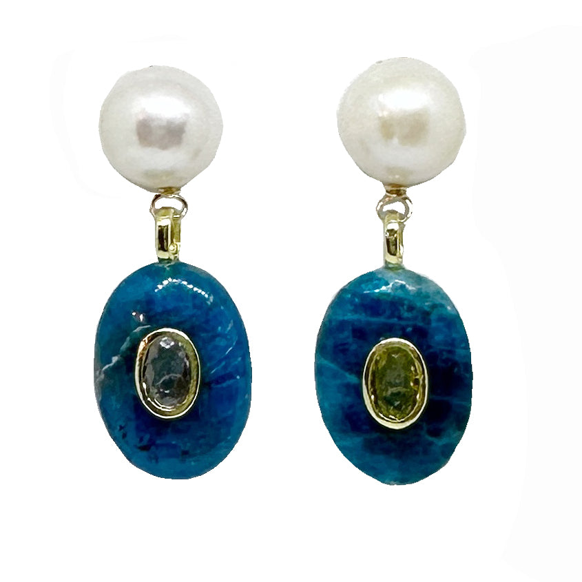 Louisa in deep ocean blue