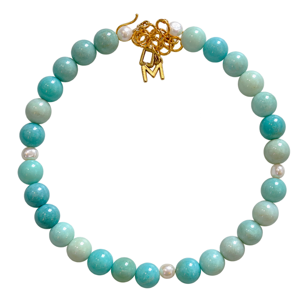 Simplicity, in amazonite